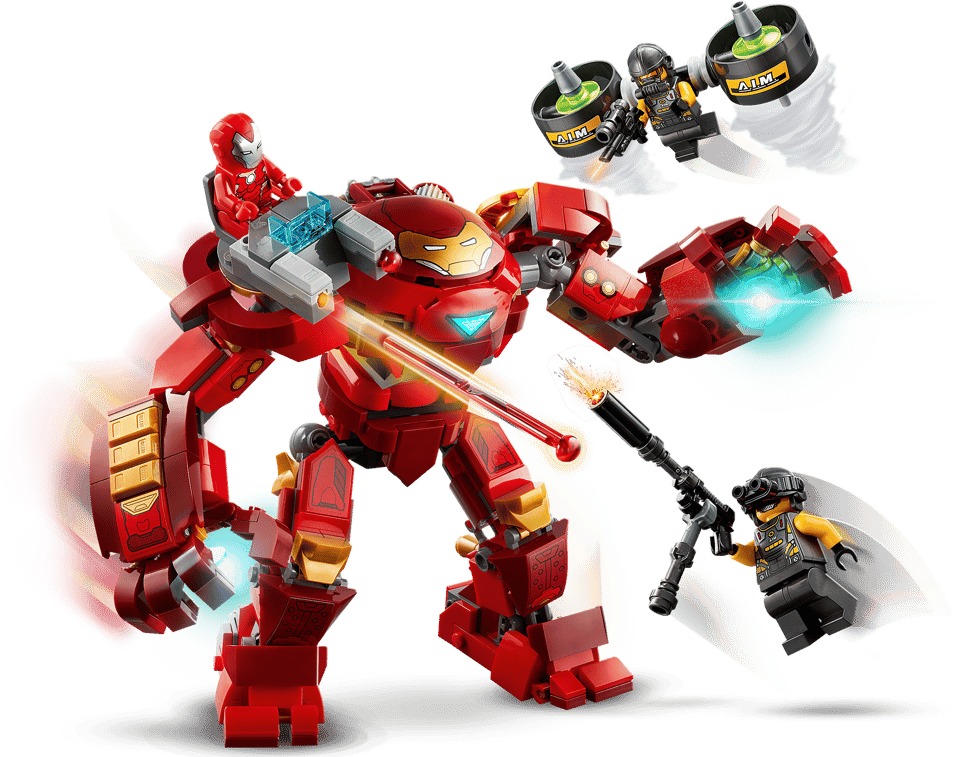 76164 Iron Man Hulkbuster versus A.I.M. Agent