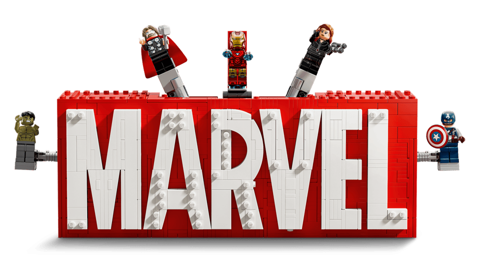 76313 MARVEL Logo & Minifigures