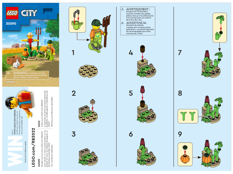 30590 Farm Garden and scarecrow