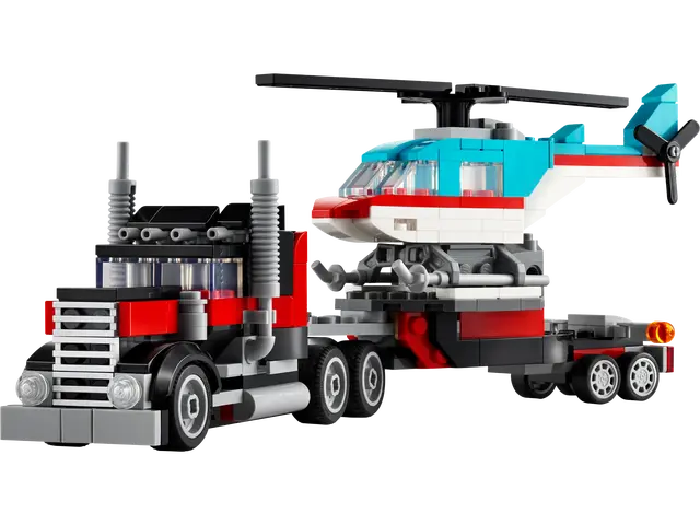 31146 Flatbed Truck with Helicopter