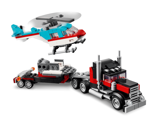 31146 Flatbed Truck with Helicopter