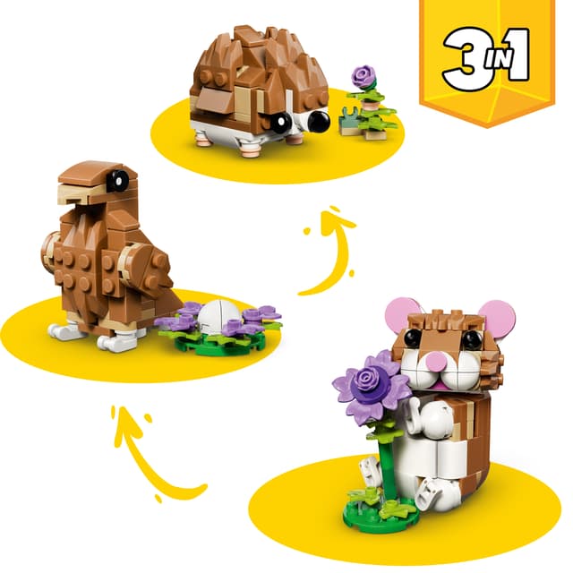 31376 Cute Hamster with a Flower