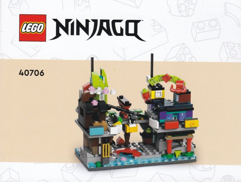 40706 Micro ninjago city markets