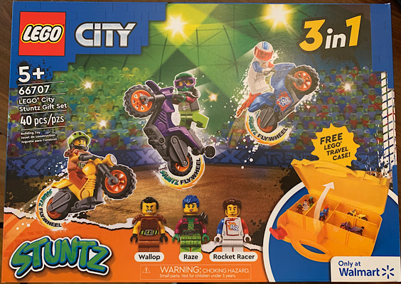 66707 City Bundle Pack, 3 in 1 (Sets 60296, 60297, and 60298 with Storage Case) - LEGO City Stuntz Gift Set