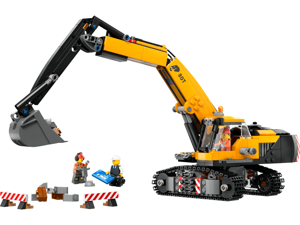 60420 Yellow Construction Excavator