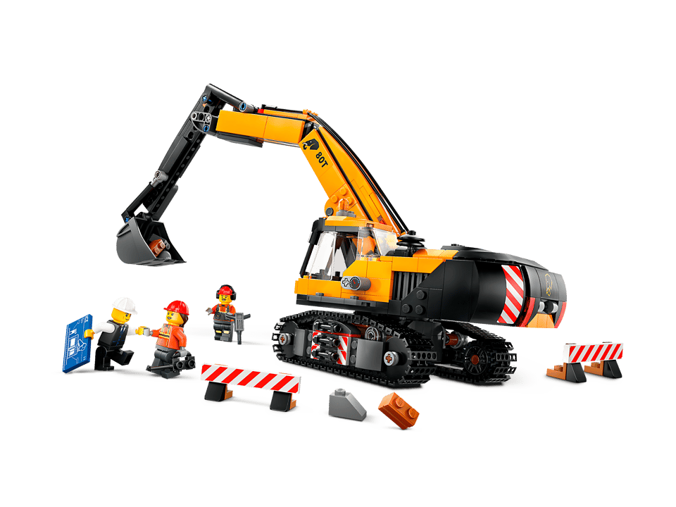 60420 Yellow Construction Excavator