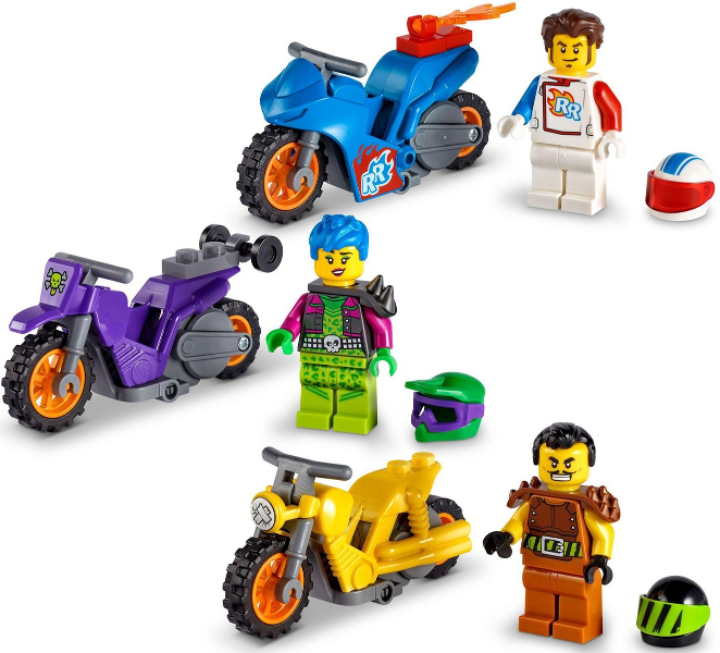 66707 City Bundle Pack, 3 in 1 (Sets 60296, 60297, and 60298 with Storage Case) - LEGO City Stuntz Gift Set