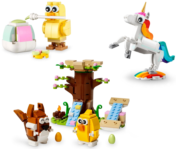 66801 Mixed Bundle Pack, Play Pack (Sets 30690, 31140, and 40709) - Springtime Animal Play Pack