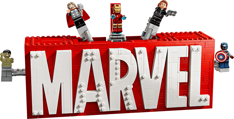 76313 MARVEL Logo & Minifigures