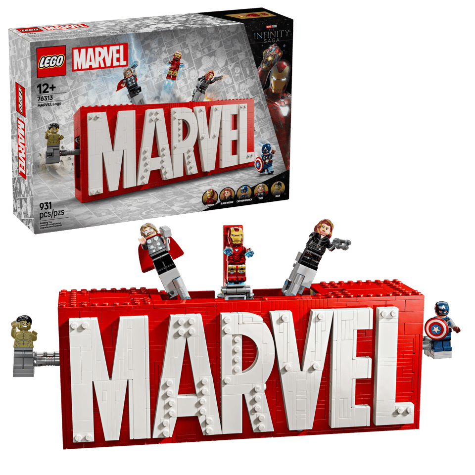 76313 MARVEL Logo & Minifigures