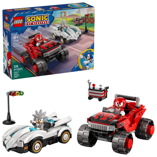 77118 Silver's Car vs. Knuckles' Monster Truck