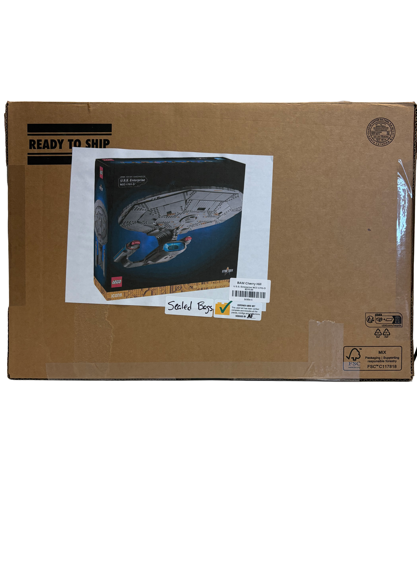 Certified 10356 U.S.S. Enterprise NCC-1701-D